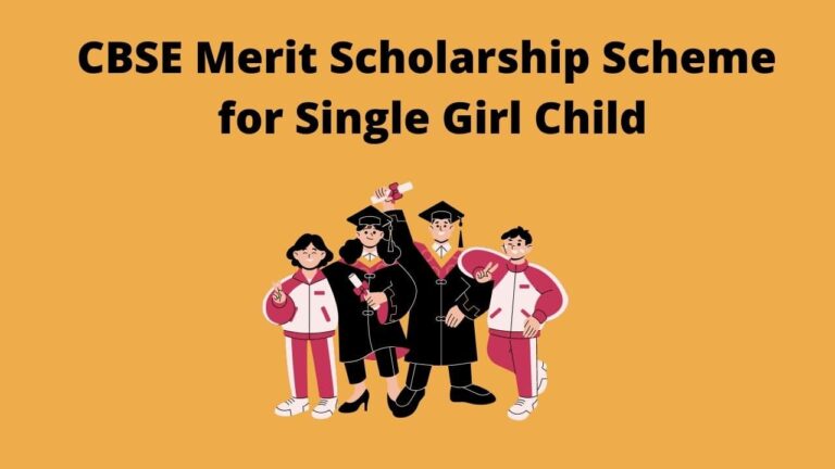 Merit Scholarship Scheme for Single Girl Child