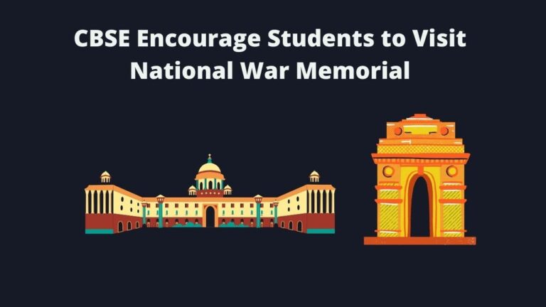 CBSE Encourage Students to Visit National War Memorial