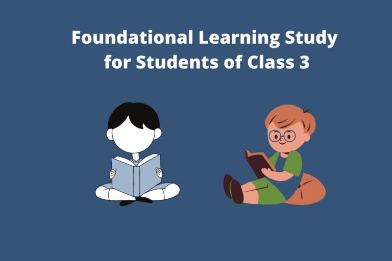 Foundational Learning Study for Students of Class 3