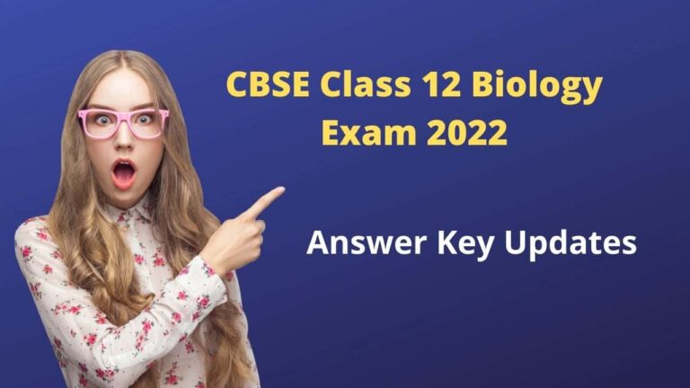 CBSE Class 12 Biology Exam 2022 answer key term 2