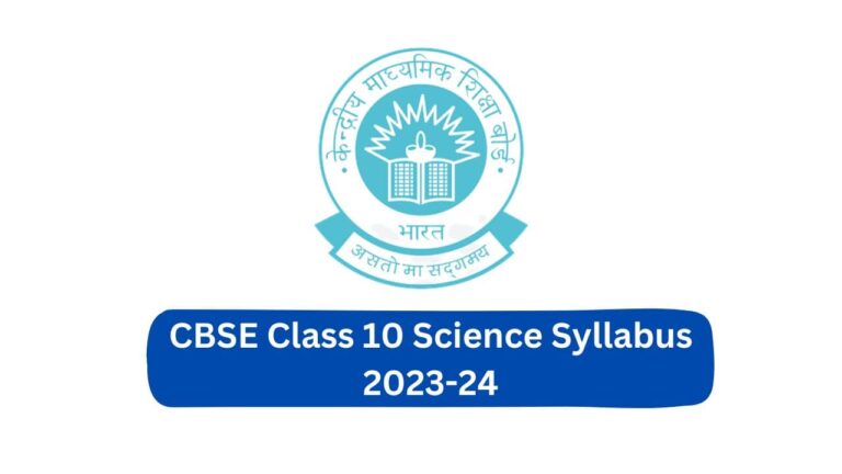 CBSE Class 10 Science Syllabus 2023-24