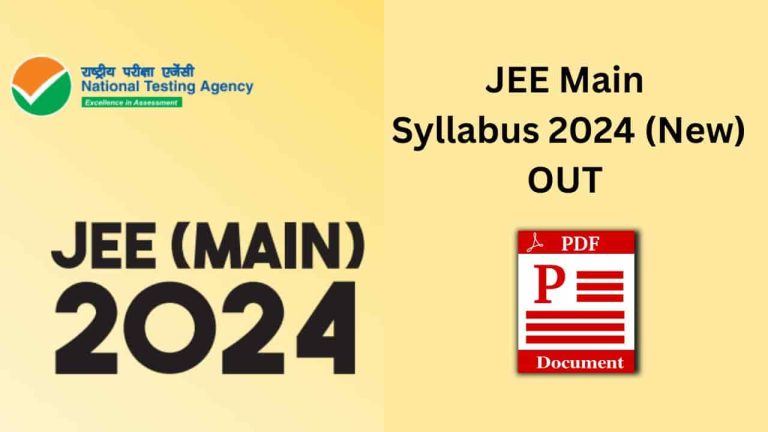 JEE Main Syllabus 2024