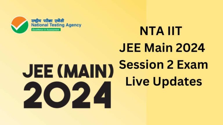 JEE Main 2024 Session 2 Exam